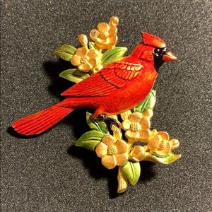 Beautiful JJ Cardinal Brooch
